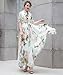 MedeShe Women's Summer Floral Long Beach Maxi Dress Lightweight Sundress (Large)
