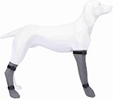 Trixie Dog Socks Waterproof Front and Hind Legs Grey L 10cm 40cm view 2