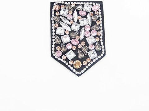 1Pc Rhinestone Badges Patch Embroidered Applique Sewing Label Patches Clothes Stickers Apparel Ornament