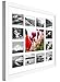 Golden State Art, 13-Opening 12x16-inch Collage Photo Wood Frame with White Mat & Real Glass, White