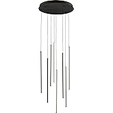 Kuzco Lighting Chute - 72W LED Pendant-21.63 Inches Tall and 19 Inches Wide-Black Finish