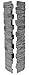 NextStone Country Ledgestone 2pc Split Faux Stone Post Cover - 8