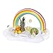 FUNBOY Giant Inflatable Rainbow Cloud Drink Holder, Luxury Floating Bar Accessory for Pool Parties and Entertainment, Floating Drink Holder