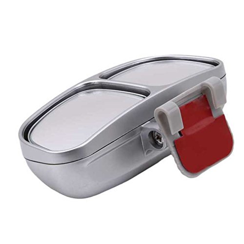 SOURBAN Blind Spot Mirror Rearview Mirror Universal 360°Wide Angle View Mirrors for Vehicle SUV Truck Motorcycle,Silver on The Left - Thumbnail 2