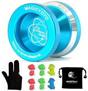 Magic yoyos metal balls on strings Unresponsive Yo-Yo 4A Yoyo Blue Splash Silver +5 Yoyo Strings … …
