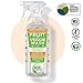 Eat Cleaner Fruit and Veggie Wash Bundle Includes One 12 Oz Spray Veggie Wash and Two Powder Packs; Clean up to 600 lbs of Produce, Produce Cleaner, Produce Wash, Over 99% Better Than Water Alone