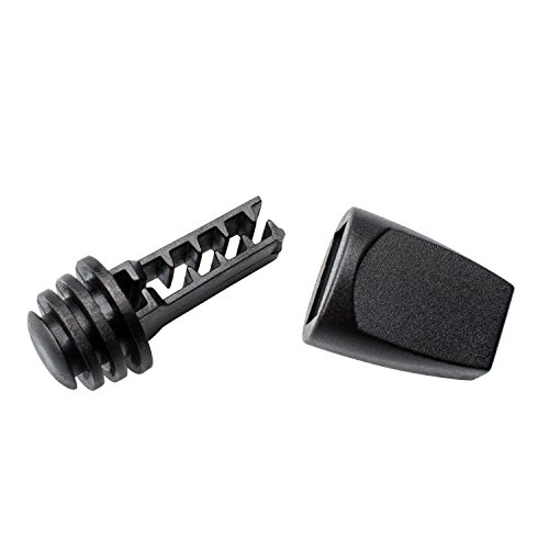 image for DYZD Plastic Zip Clip Buckle Zipper Pulls Cord Rope End Lock Black for