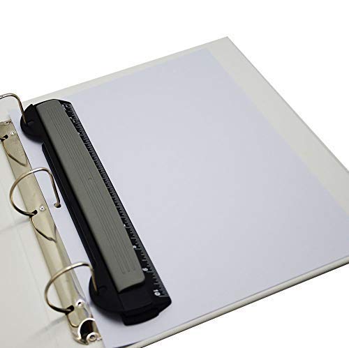 WorkLion 3 Ring Hole Punch for Binder, Portable Puncher, Office Assistant, Black (Renewed)