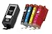 HI-VISION® 5 PK Compatible Canon PGI-255XXL Extra High Yield Lg Black, CLI-251XL Black,Cyan,Yellow,Magenta Ink Cartridges Replacement for PIXMA iX6820,MX722,MX922 Inkjet Office All-In-One printers