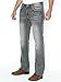 Slim Bootcut Men's Jeans - Faded and Ripped Denim Jean - Soft Comfort