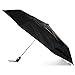 totes Automatic Open Close Water-Resistant Travel Folding Umbrella, Black