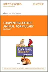 Exotic Animal Formulary Elsevier Ebook On Vitalsource