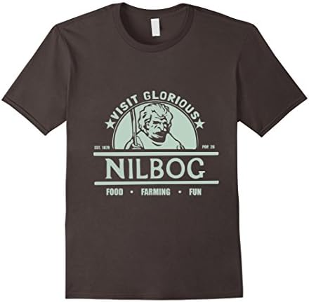 Mens Visit Glorious Nilbog Troll 2 tee shirt Large Asphalt