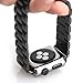 Apple Watch band 42mm, AUCEE iWatch band Stainless Steel Strap Wrist Bands Replacement with Durable Folding Metal Clasp for Apple Watch (Black)