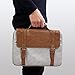 iDOO Faux Leather Laptop Bag Briefcase with Elegant Business Casual Style for 13-13.3 inch MacBook, Brown