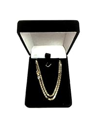 14k Yellow Gold Mariner Link Chain Necklace, 1.7 mm