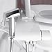 ZHR Bidet - Self Cleaning Nozzle - Handheld Bidet Sprayer - Fresh Water Bidet Toilet Attachment (White and chrome)