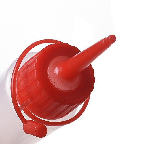 image for BCP Pack of 8 Plastic Empty Squeeze Paint Crafts Bottles, Condiment Sq