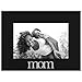 Americanflat Mom Picture Frame, Glass Front - Color Black - Fits Photos 4x6 Inches - Easel Back for Tabletop Display