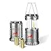 Honest Ultra Bright Portable COB LED Camping Lantern with 6 AA Batteries, Latest Technology Flashlight Lantern for Reading,Emergencies, Hurricanes, Outages, Storms, Hiking,Protect Your Eyes，Compact