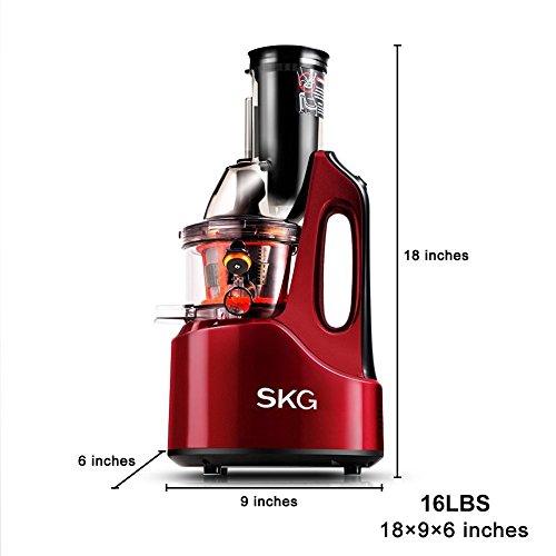 SKG Wide Chute AntiOxidation Slow Masticating Juicer (240W AC Motor