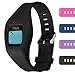Fitbit Zip Buckle Bracelet - Adjustable Wristband and Wristwatch Style - Fitbit Zip Silicone Replacement Secure Band with Chrome Watch Clasp and Fastener Buckle - Fix the Tracker Fall Off Problem