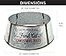 AuldHome Galvanized Metal Christmas Tree Collar (23-Inch Diameter Base); Small Size for Short Trees and Pencil Trees