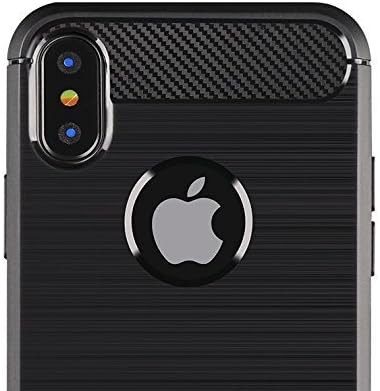 IPhone X Case | Shockproof Drop Protection | Ultrathin lightweight and perfect fit design | Air Cushion Technology (Black)