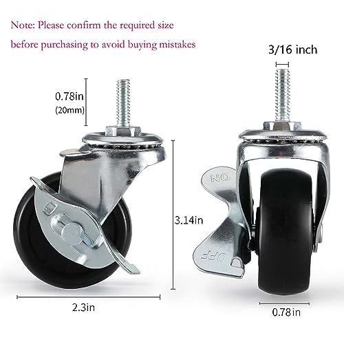 Caster Wheels,Casters,Wire Shelving Wheels Replacement Wire Shelf