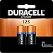 Duracell - 123 3V Lithium Photo Size Battery - long lasting battery - 2 count primary