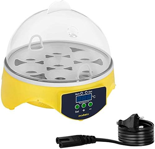 ターナー温度制御卵インキュベーター付きミニ自動インキュベーター 七面鳥ガチョウ鳥ウズラの卵 7個の卵を孵化することができます B086ghkpcn 5 785円 大人気 New Arrival 最安値挑戦 年中無休 高品質 通販