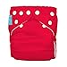 Charlie Banana Baby Fleece Reusable and Washable Cloth Diaper System, 1 Diaper and 2 Inserts, Red, One Size