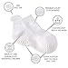 LA Active Baby Toddler Grip Ankle Socks - 6 Pairs - Non Slip/Skid Covered (White, 4-7 Years)