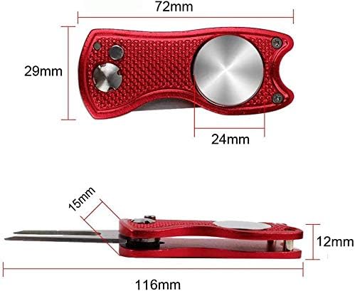 FINGER TEN Golf Divot Repair Tool with Ball Marker Value 2 Pack - Image 3
