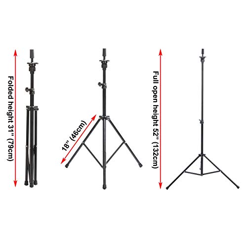Kaleurrier Adjustable Tripod Stand Mannequin Head Holder for Cosmetology Hairdressing Training Head Practice Doll Head Canvas Head Wig head with Carry Bag