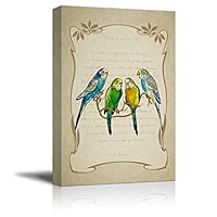 Canvas Wall Art Feather and Animals Canvas Prints Home Artwork Decoration for Living Room,Bedroom - 12x18 inches