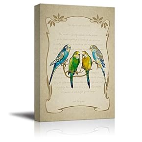 Feather and Animals Home Artwork for Living Room Bedroom
