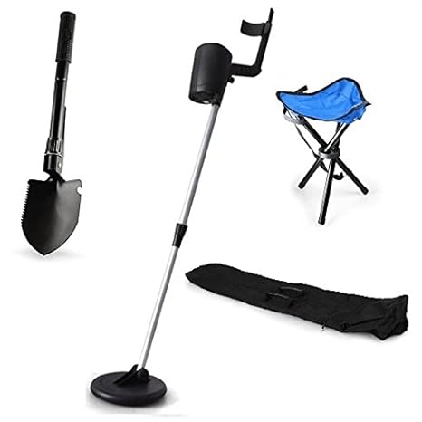 DURAMAXX Goldsucher Set Basic Blue • Metalldetektor • wasserdichtes Schatzsuche Set • 16,5cm Suchspule • 1,5m Suchtiefe • Kom