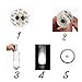 Bottle Light Glorifier Glow Wine Bottle Sticker LED Light for Bottle Coaster (Warm White 5pcs)