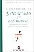 Dictionaire De Synonymes Et Contraires (Collection Les Usuels) (French Edition) by 