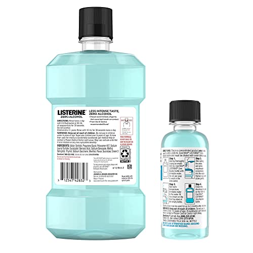 Listerine Mouthwash Concentrate Starter Kit, AlcoholFree Oral Rinse