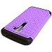 CoverON Hybrid Dual Layer Diamond Case for LG G2 D802 - Purple Hard Black Soft Silicone