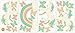 WallPops WPK3019 Enchanting Unicorns Glow in the Dark Wall Art Kit, Multicolor