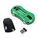 Elsees 2.4GHz 3D Car Shape Wireless Optical Mouse USB Gaming Mouse with Receiver for PC Laptop (Green)
