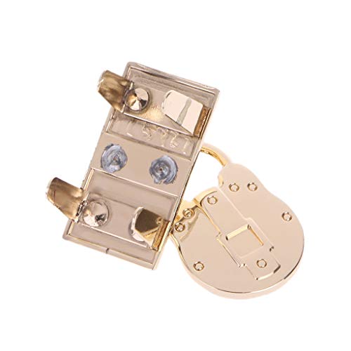 Misright 2 Sets Metal Purse Handbag Twist Turn Lock DIY Handbag Shoulder Bag Purse Hardware Accessories - Thumbnail 2