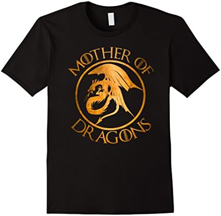 Mens Mother Of Dragons, Dragon Family Matching T Shirt 3XL Black