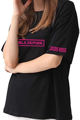T Shirt Jisoo Jennie Rosé Lisa Kim Short Sleeve Kpop Tee Girl Women Boys Crew Neck T-Shirts for Blackpink Fans