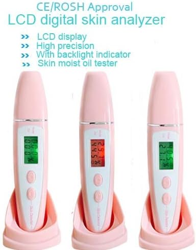 Skin Moisture Analyzer , Aoohe Skin Care Digital Analyzer Monitor for Skin Moisture Oil Skin Testing Tester Pen with LCD Display for Home, Traveling, Beauty Salon