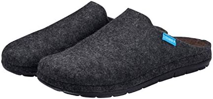 SIMBA Natural Wool House Slippers for Men with Massage Pressure Points - Soft Latex Inner Sole, 5 Raised Reflex Zones, Improves Circulation & Muscle Relaxation