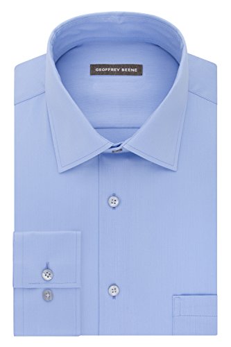 Geoffrey Beene Men's Dress Shirt Stretch Collar Reg Fit